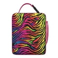thumbnail image 6 of Rainbow Zebra Insulated Lunch Box Women Reusable Lunch Tote Bag Fit Most Bento Boxes Lunch Box Containers Picnic Travel, 6 of 6