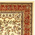 thumbnail image 5 of SAFAVIEH Lyndhurst Isadora Traditional Bordered Area Rug, Ivory/Rust, 9' x 12', 5 of 7