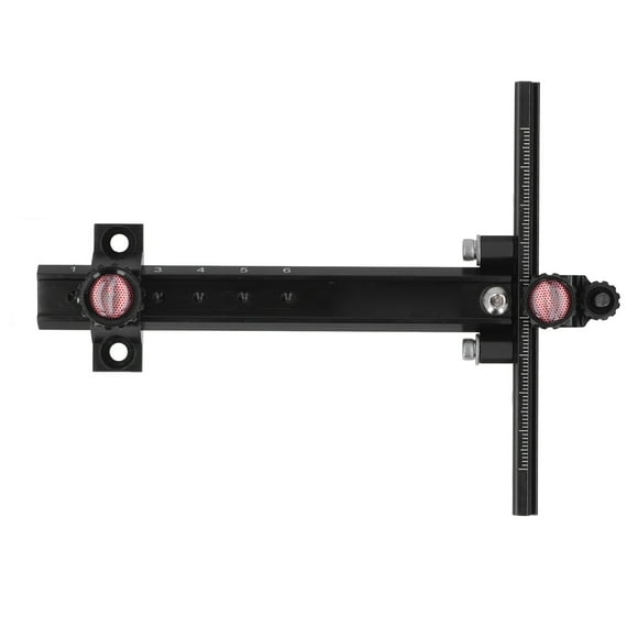 T Shape Shooting Target Sight, Lightweight Adjustable Archery Recurve Bow Sight for Competition Black,Red,Blue