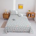 Floral Style Bedsheets Soft Flat Sheet Bed Linen Single/Double/Queen