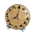thumbnail image 4 of veasfak 11.8inch Round Clock with Pose Pattern Multipurpose Tabletop Decoration Without Numbers, 4 of 9