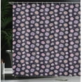 thumbnail image 4 of Ambesonne Flower Shower Curtain, Retro Blowballs Dots, 69"Wx70"L, Multicolor, 4 of 5