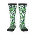 thumbnail image 1 of Balery Leopard print St. Patrick's Day Calcetines novedosos Calcetines deportivos Calcetines hasta la rodilla Calcetines de algodón Calcetines originales y geniales, 1 of 6