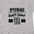 thumbnail image 4 of Inktastic Wyoming Awesome Since 1890 Girls Toddler Dress, 4 of 5