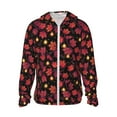 thumbnail image 1 of Balery Beautiful Maple Leaf Lantern Sudadera ligera de manga larga con capucha y protección solar UPF 50+ para hombre y mujer, ideal para pesca y running-3X-Large, 1 of 7