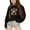 Black, variant on Little Kid Girls Zipper Hoodie 4t 5t Girls Hoodie Cat with Ears Butter Zip up And Children's Winter Christmas Themed Cow Print Warm And Comfortable Grey 4-5 Years