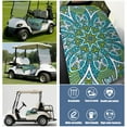 thumbnail image 6 of Decorative Mandala Golf Cart Cover 51" x 31", Universal Fit Microfiber Towel for Front Bench Seat Protection and Style, 6 of 8