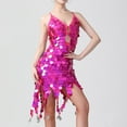 thumbnail image 6 of Formal Dresses for Women Dgankt Women's Sequins Tassel Dance Costume 20s Flapper Cocktail Party Dresses Rumba Latin Ballroom Sequin Camisole Skirt, 6 of 9
