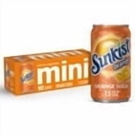 Sunkist Orange Soda Pop, 7.5 fl oz, 10 Pack Cans (2 Pack)