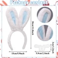 thumbnail image 5 of ‌Alaiyaky Bunny Ears Headband, Easter Plush Rabbit Ears Headband Bunny Teeth Bunny Cosplay Costume Fancy Dress Up Accessories Easter Egg Hunt Decorations Party Spring Celebrations, 5 of 7