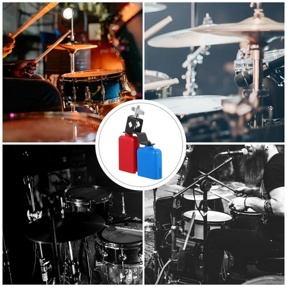 Minkissy Musical Cowbell Supplies Metal Cheering Cowbell Assorted Color For Beginner Musicians 1Pack