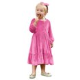 thumbnail image 6 of FYMNSI Christmas Outfits for Women Girls Fall Mommy and Me Velvet Matching Xmas Dress Romper Rose 6-9 Months, 6 of 7