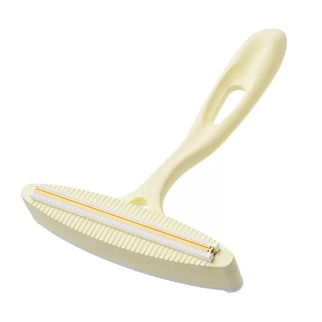 Cepillo quitapelusas de doble cara para ropa, quitapelusas de mascotas con cabezal de cobre, ideal para telas, ropa, muebles y asientos de coche.