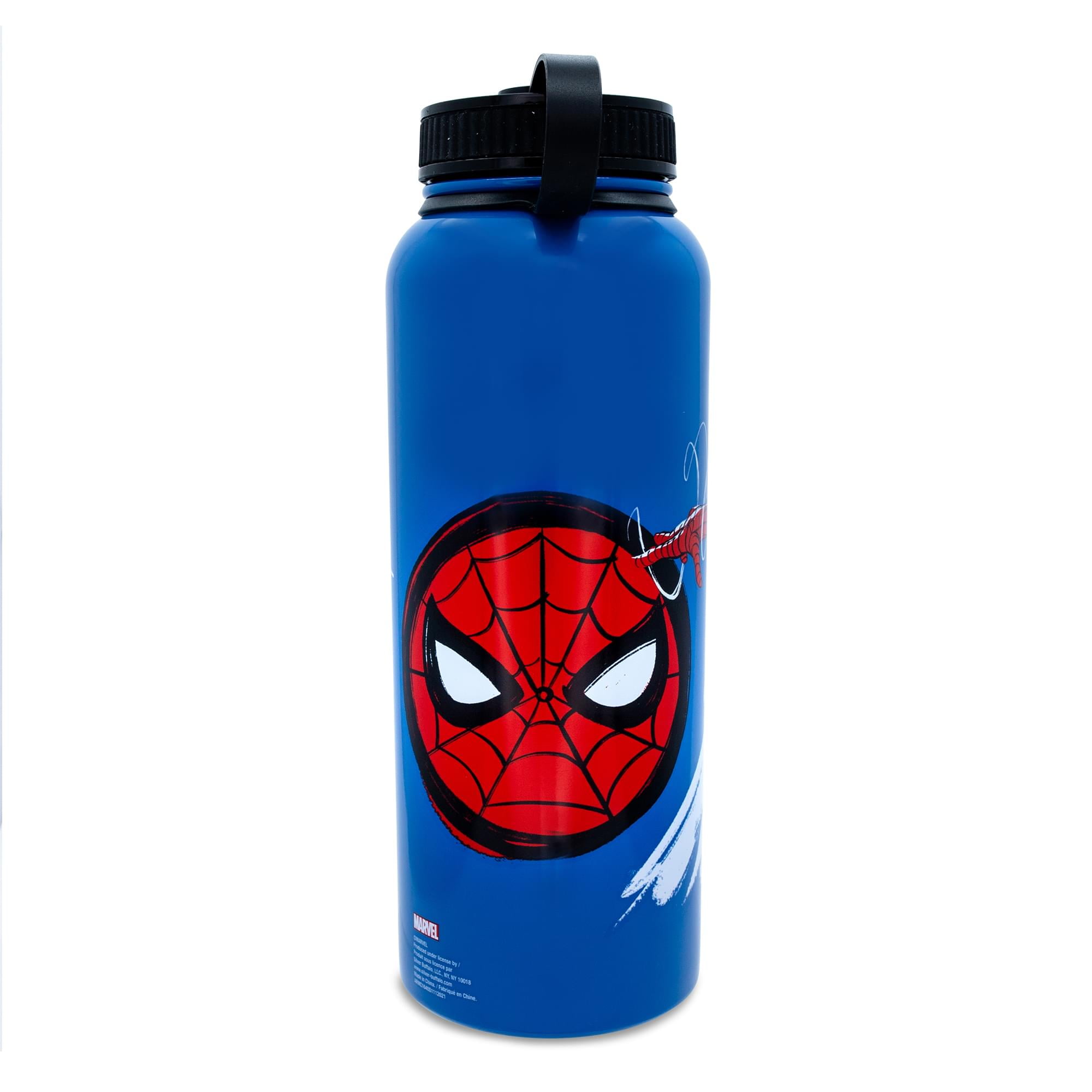 Marvel Comic Book Spiderman Artwork 22 Oz. Stainless Steel Water Bottle