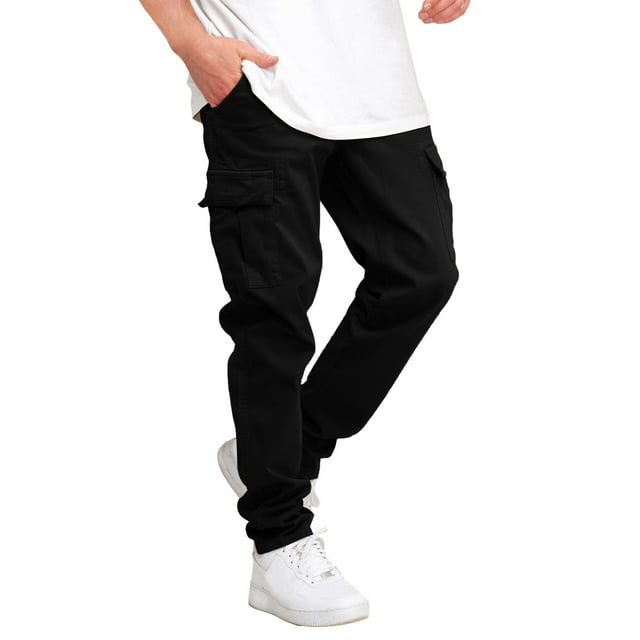 Men's Cargo Pants for Work and Casual Durable Utility Trousers with Multiple Pockets Breathable Fabric Comfortable Fit Practical Design for Everyday Use
