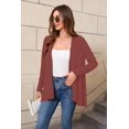 thumbnail image 3 of Witsmile Women's Lightweight Open Front Cardigans Long Sleeve Soft Casual Drape Fall Cardigan, 3 of 5