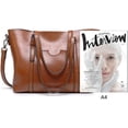 thumbnail image 4 of MMYGU Faux Leather Tote Bag for Women Large Capacity Handbag Top Handle Satchel Fashion Shoulder Bag Crossbody Bag Purse, 4 of 7
