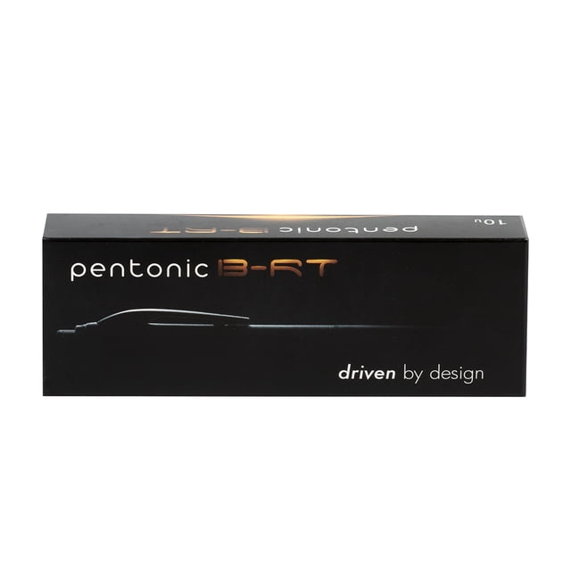 Bolígrafo Pentonic Retráctil BR-T 0.7 mm, 12 Piezas Color Negro