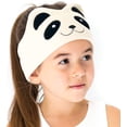 thumbnail image 1 of Auriculares de diadema CozyPhones Over The Ear - Auriculares para niños de volumen limitado con altavoces delgados y diadema elástica súper suave - Ivory Panda, 1 of 3
