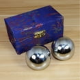 thumbnail image 1 of 2pcs Baoding Balls Finger Exercise Stress Relief Silver Health Care Strength, 1 of 8