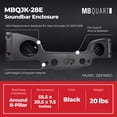 thumbnail image 3 of MB Quart Rear Overhead Soundbar Enclosure for 2007-2018 Jeep Wrangler JK, 3 of 9