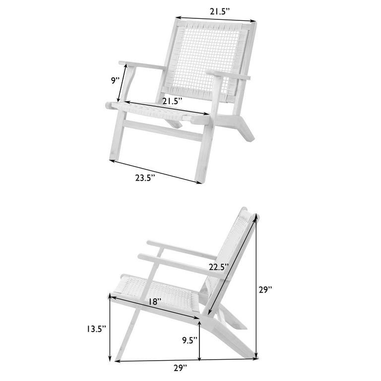 Balkene Home Vega Patio Armchair, Natural Stain Outdoor Lounge