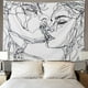 thumbnail image 5 of Hombres Mujeres Conmovedor Bosquejo Abstracto Colgante De Pared Abrazo Amor, 5 of 5