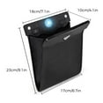 thumbnail image 3 of ZZkhGO Car Trash Can, Waterproof Leather Garbage Bin with LED Light, Hanging Back Seat Storage Bag for Vehicle Organization, 3 of 3