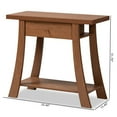 thumbnail image 1 of Baxton Studio Herman Walnut Brown Finished Wood 1-Drawer Console Table, 1 of 11