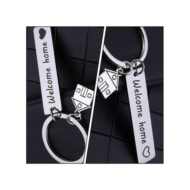 2pcs Premium Creative Unique Stainless Steel Welcome Home Key