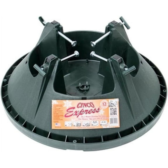Cinco Plastic Black Christmas Tree Stand 12 ft. Maximum Tree Height