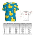 thumbnail image 2 of Rubber Ducks Bubble T Shirts Basic T-Shirt Short Sleeve Ladies Tee Shirt Summer Graphic Clothing, 2 of 6