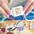 thumbnail image 4 of 12Pack 1 Hole Punch 1/4 and 1/8 Inch Single Hole Puncher Metal 5 Sheet Capacity Single Hole Punch Set Paper Punches, 4 of 8