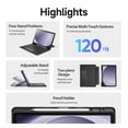 thumbnail image 4 of Funda con teclado SaharaCase ProTouch Series con panel táctil para Galaxy Tab S11, 4 of 9