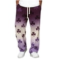 thumbnail image 1 of Pantalones de Cintura Elástica de los Hombres con Cordón de Impresión Gradiente Joggers Casuales de Bolsillo, Pantalones de Cintura Elástica de los Hombres, 1 of 4