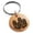 Rose, variant on Stainless Steel Letter J Initial 3D Cube Box Monogram Engraved Small Medallion Circle Charm Keychain Keyring