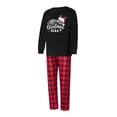 thumbnail image 3 of Long Sleeve Elk Printed Tops Plaid Pants Sleepwear Family Matching Christmas Pajamas Set Outfits, 3 of 10