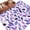 Purple, variant on Rectangle Area Rugs 8 x 10 Ft, Spring Purple Leaves Non-Slip Residential Carpet, Country Leaf Plants Pastoral Indoor Crawling Mats Runner Rugs for Living Room/Dining Room/Bedroom