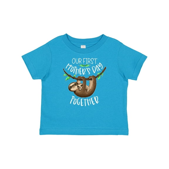 Inktastic Our 1st Mothers Day Together Cute Mom and Baby Sloth Boys or Girls Baby T-Shirt