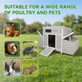 thumbnail image 5 of 56''Large Wooden Chicken Coop Outdoor Hen House Hutch Poultry Cage for Outdoor with 2 Sides Nesting Boxes Chicken Cage Ramps, Removable Tray for Easy Cleaning, 5 of 7