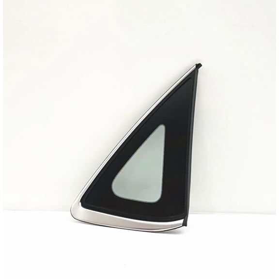 Chrome Moulding Style Clear Passenger Right Side Quarter Window Quarter Glass Compatible with Nissan Sentra 2013-2019 Models