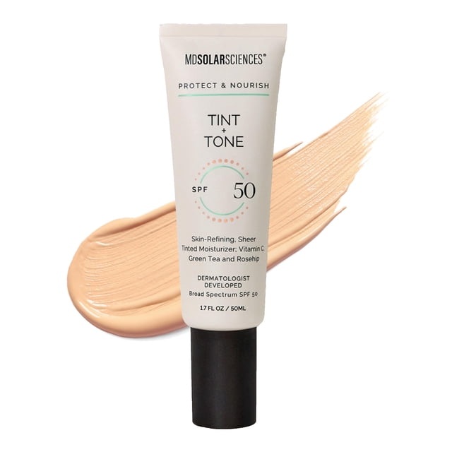 Protector solar hidratante con tinte facial SPF 50 MDSolarSciences 50 ml