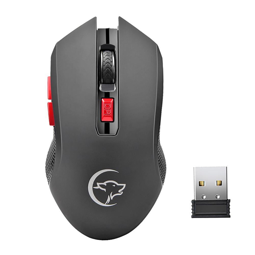 2.4G Wireless Gaming Mouse 2400DPI 6 Buttons Optical Mice w/ USB Receiver For PC 