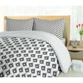 thumbnail image 5 of Ambesonne Boho Duvet Cover Sets, Drop Motif Influences, 2-King, Dark Taupe Grey White, 5 of 7