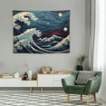 thumbnail image 2 of ONETECH Ocean Tapestry,Ocean Wave Tapestry, Great Wave Mount Fuji Century Hanging Wall Tapestries for Living Room Decor, Aesthetic Room Décor, 2 of 7