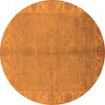thumbnail image 1 of Ahgly Company Indoor Round Oriental Orange Traditional Area Rugs, 5' Round, 1 of 4