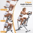 thumbnail image 3 of Squat Machine,  Capacity Glute Workout Equipment for Home, Full Body Exercise Rower with Adjustable Resistance, Foldable Glute Exercise Machine, 3 of 7