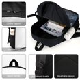 thumbnail image 4 of Piratas del Caribe-theme Backpack, Campus style schoolbag Bookbag with Adjustable Shoulder Straps And Large Zip Compartment, Unisex Travel Bags., 4 of 6