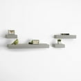 thumbnail image 4 of Melannco Set of 4 Distressed Light Gray Chunky Wood Shelves, 4 of 5