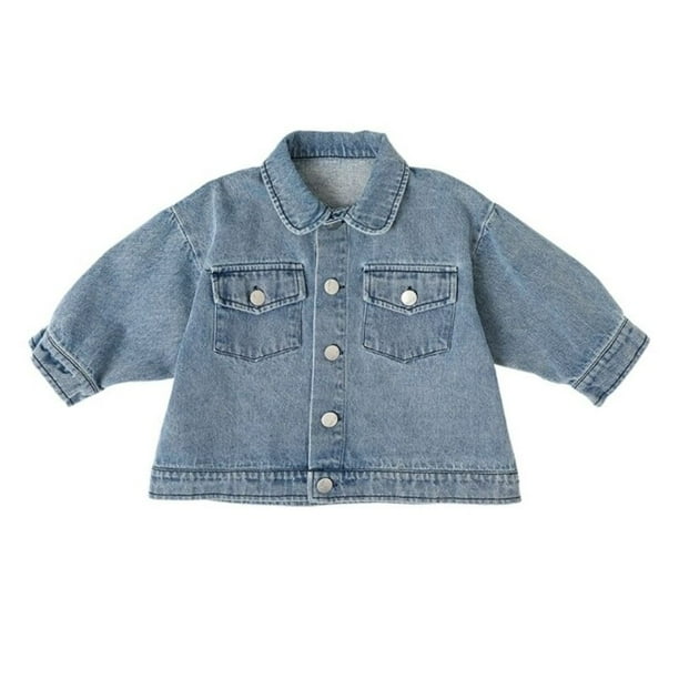Chaqueta vaquera de algodon de Mickey para bebe nina y nino de Disney abrigo de una botonadura para nino pequeno prendas de vestir de manga larga ropa para bebe 3T Gao Jinjia